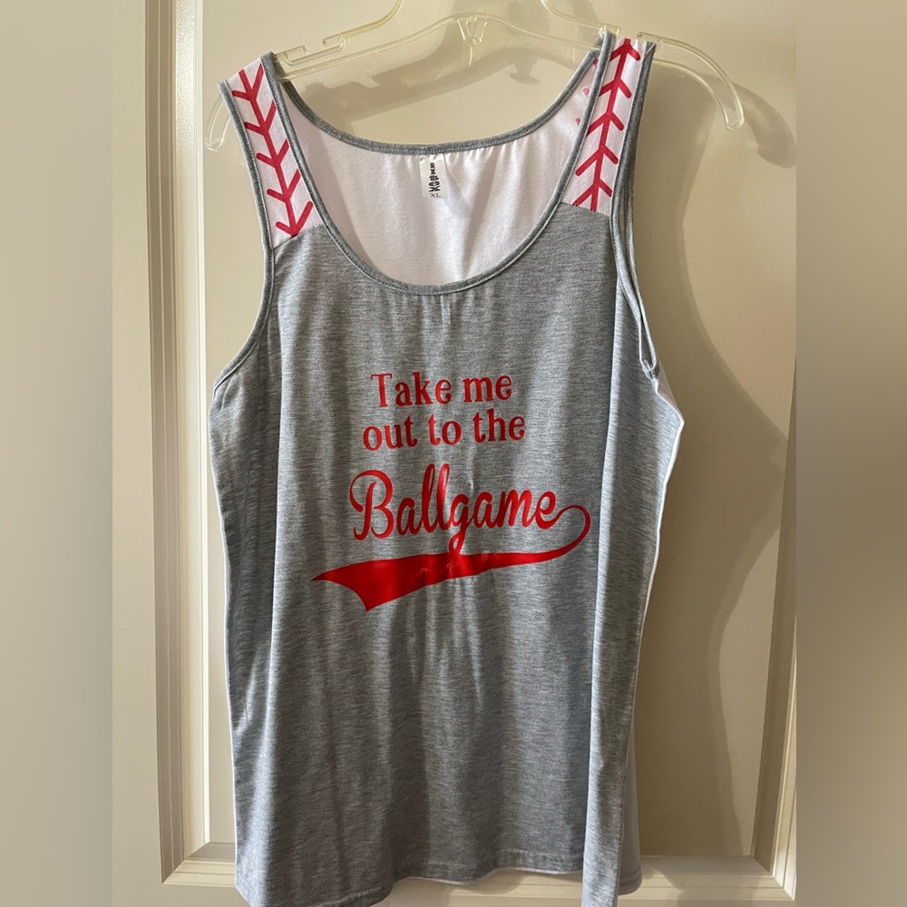 “Take me out to the Ballgame” tank top